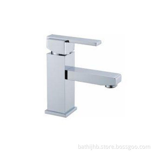 Single Lever Basin Mixer , Square Deck Mounted Single Hole